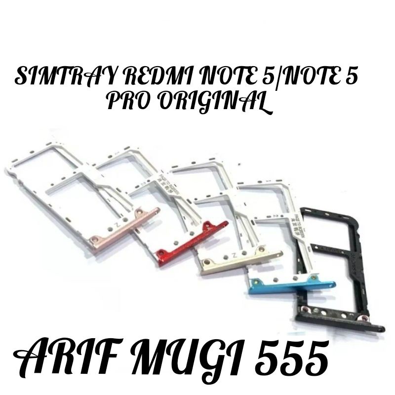 SIMTRAY SIMLOCK TEMPAT KARTU SIMCARD XIAOMI REDMI NOTE 5 PRO ORIGINAL