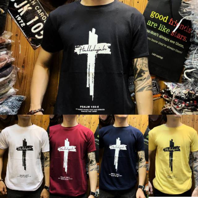 Kaos salib kaos rohani kristen kaos jesus Halelujah kaos ...