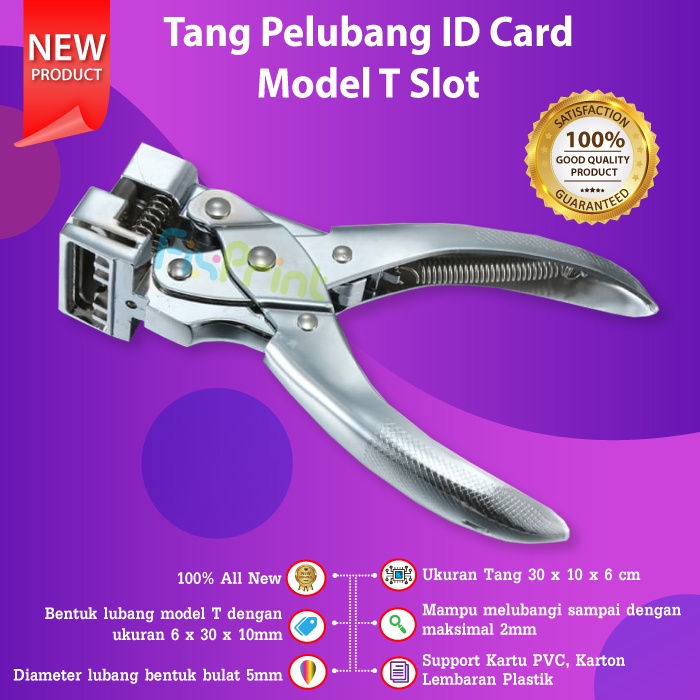 ID Card Puncher T-Shape Tang Pelubang Kartu PVC 30mm Model Airplane