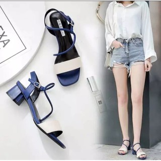 Hak Tahu Tali Silang Cantik Sandal Hak Kotak Wanita Murah Hak Tahu Tali Silang Cantik Sandal Hak Kotak Wanita Murah