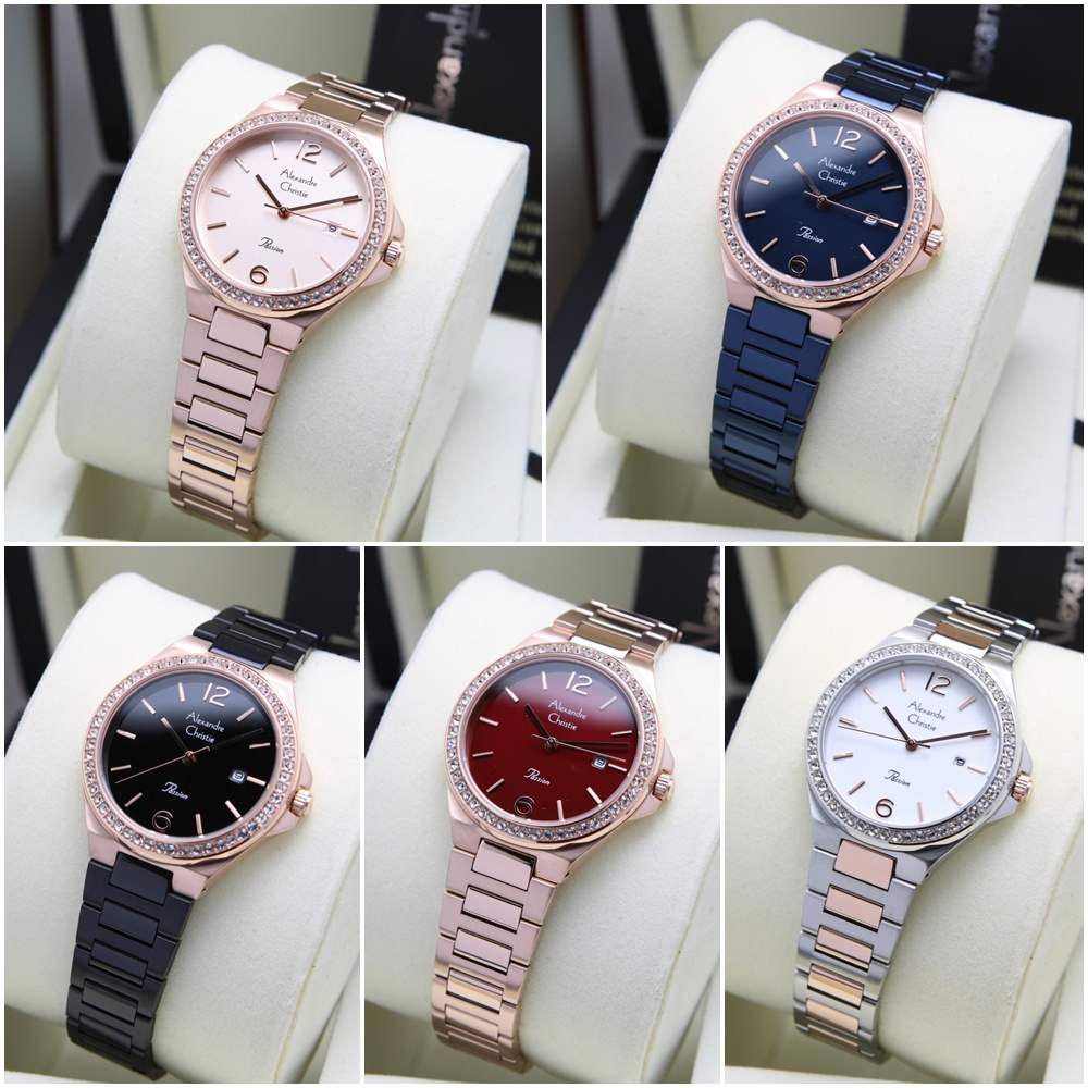 Jam Tangan Wanita Alexandre Christie AC 2981 LD Original
