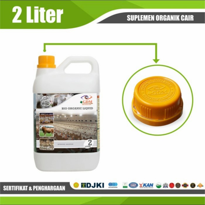 Suplemen Organik Cair GDM untuk Hewan Ternak - 2 liter