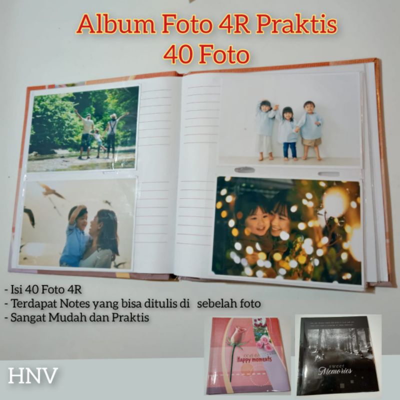 ALBUM FOTO TERMURAH 4R PHOTOBOOK PRAKTIS POCKET 40 SLOT