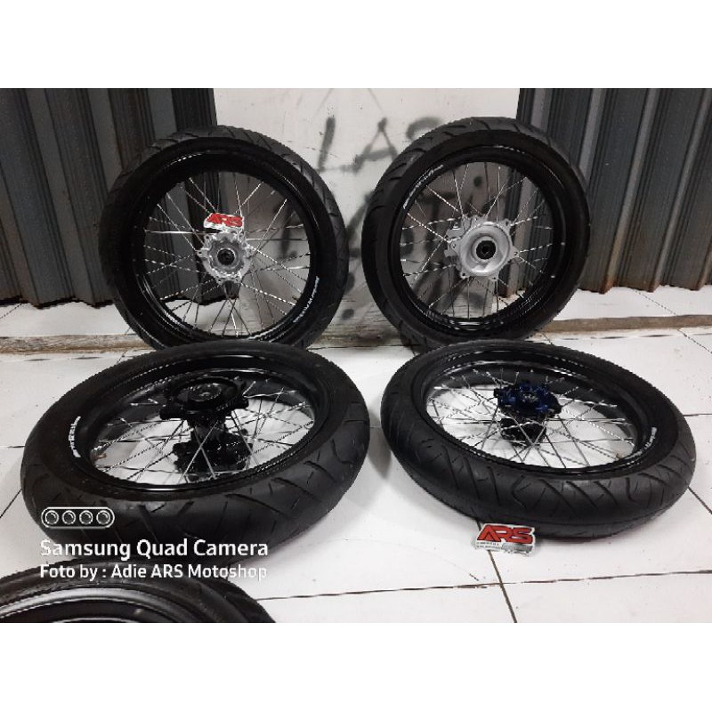 Jual Velg Supermoto Wheelset Supermoto Crf L Ppaket Hemat Terjangkau Shopee Indonesia