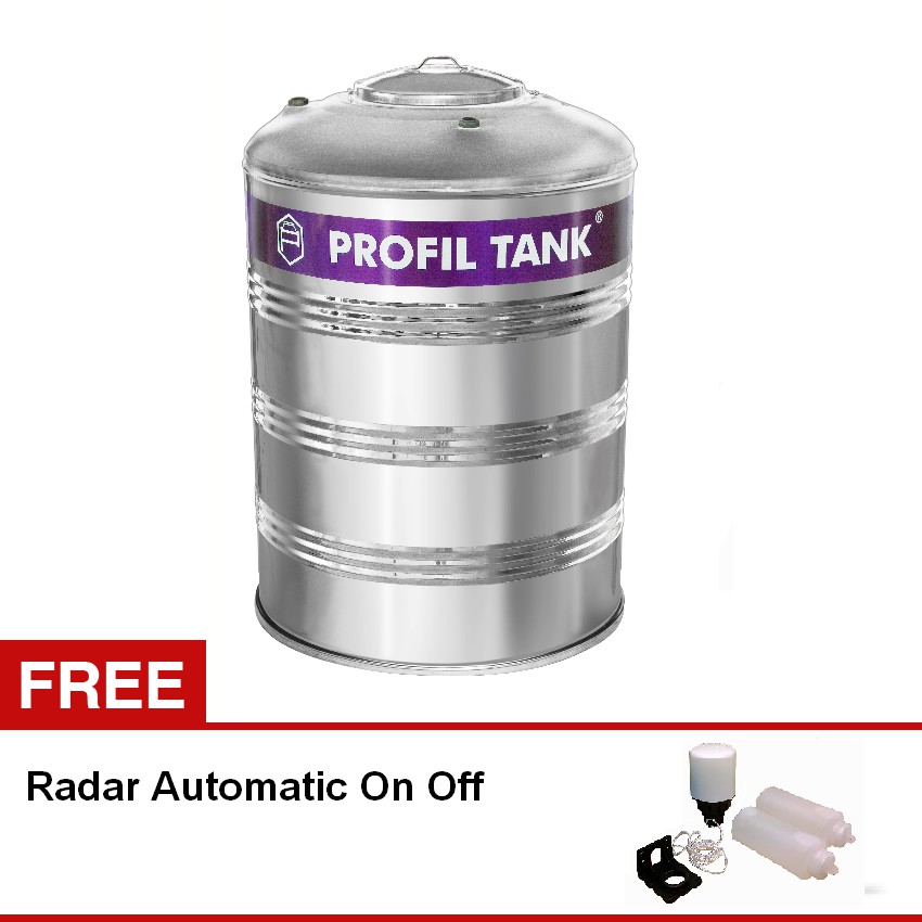 Tangki Air Tandon Toren Profil Stainless Datar 900 Liter - PS 1100 D