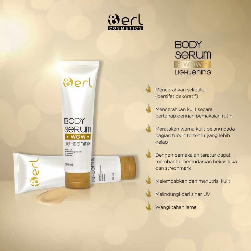 B Erl Body Serum Perawatan Kulit Kering Kulit Kusam Garansi Original