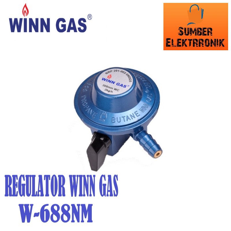 Winn Gas , Win Gas , Regulator gas LPG , W 688 Meter dan Non Meter Free Bubble Plus Garansi