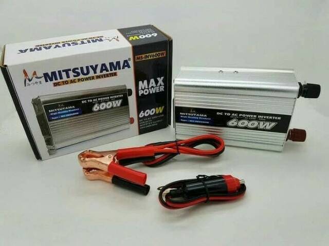 POWER INVERTER MITSHUYAMA 600WAT ALAT PENGUBAH ARUS DC KE AC