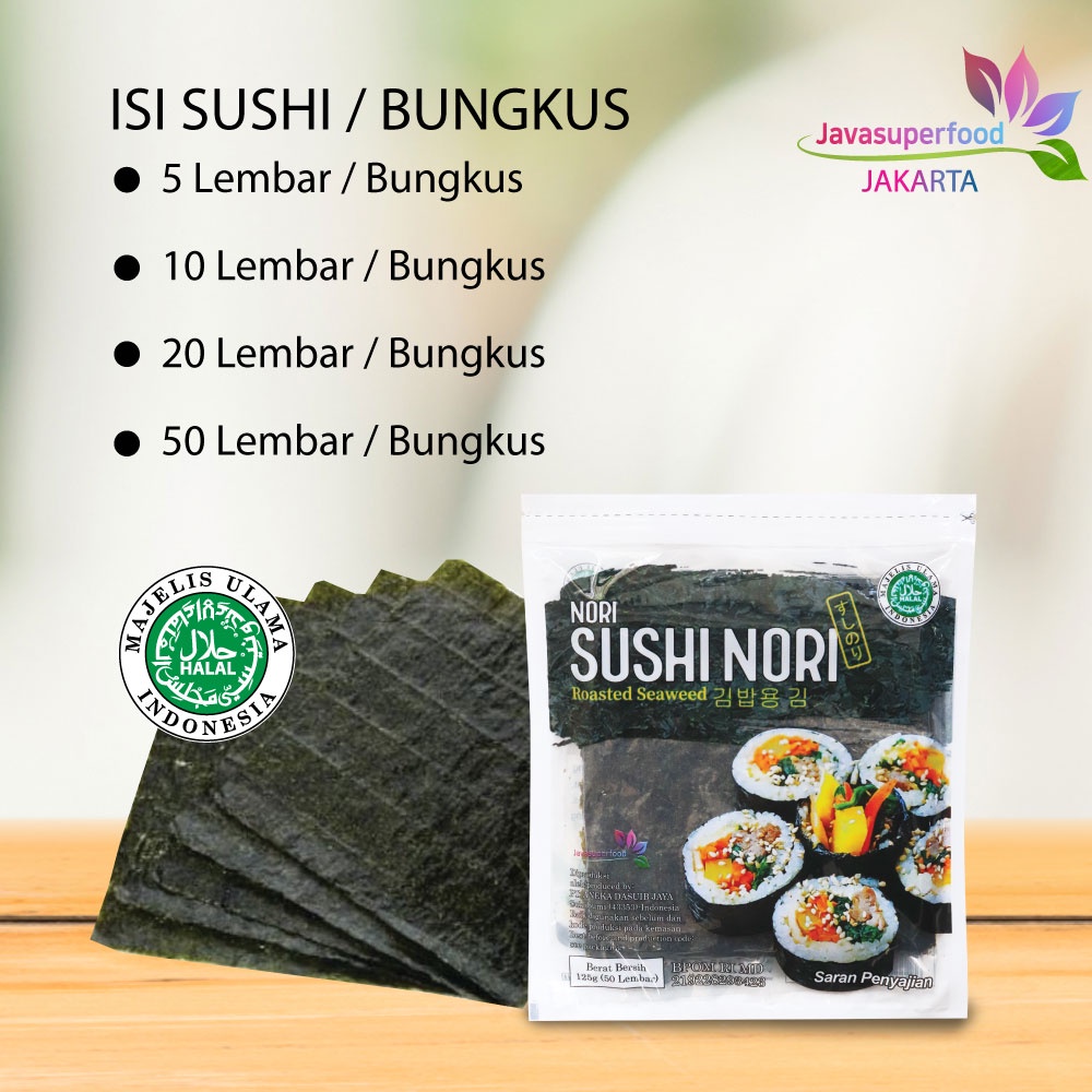 Sushi Nori HALAL Seaweed Rumput Laut Sushi Untuk Kimbab/ Gimbab