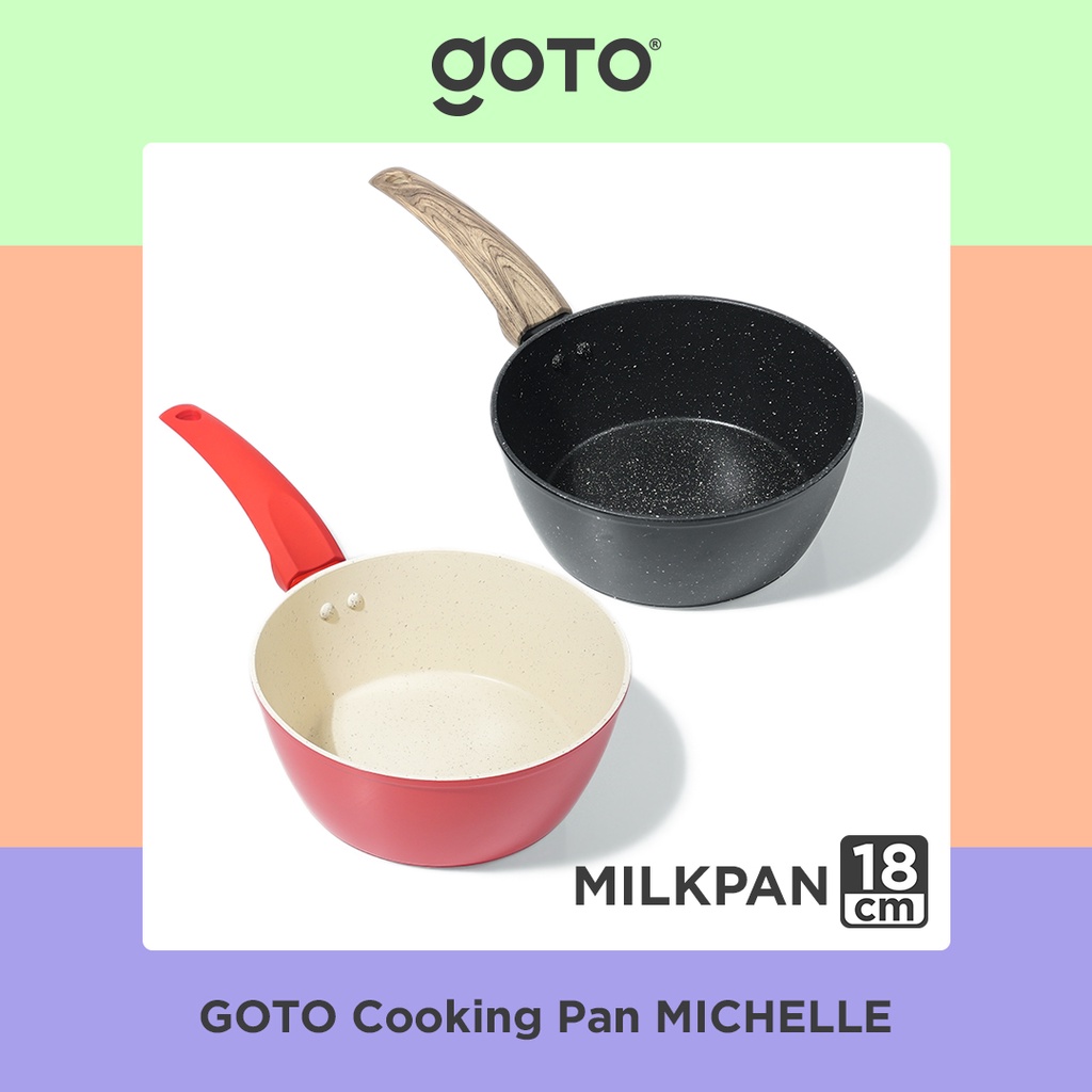 Jual Goto Michelle 18 Cm Milkpan Panci Wajan Marble Granit Induksi