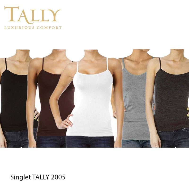 Tally 2005 Singlet Tanktop Polos Wanita Nyaman Dipakai