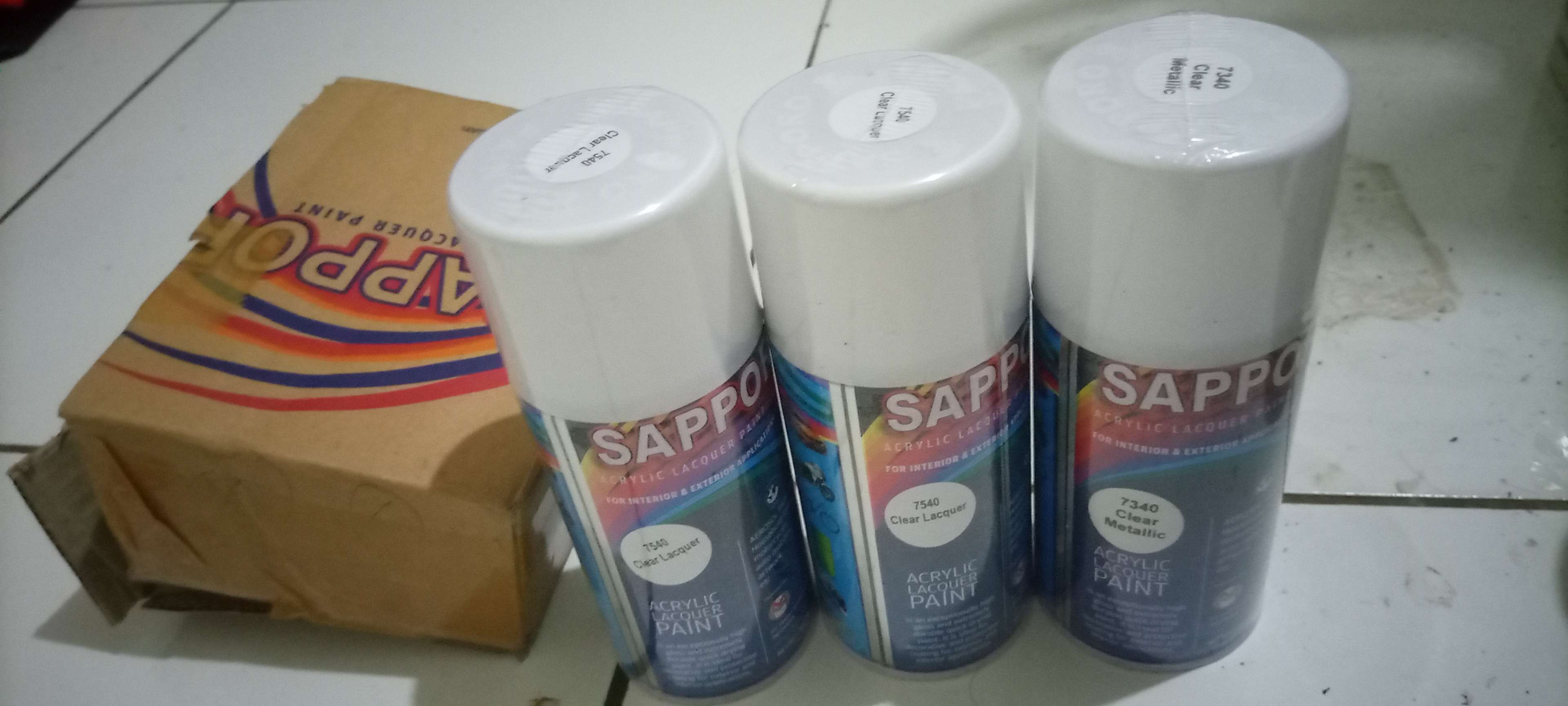 Cat Semprot Clear Lacquer 7540 Bening Sapporo Spray Pylox Pilox 300 Ml