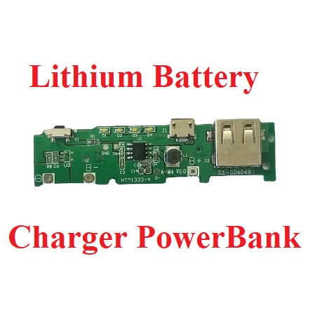 Modul powerbank Cas Baterai lithium 4 led indikator kapasitas  Charging Charge  Protection Proteksi