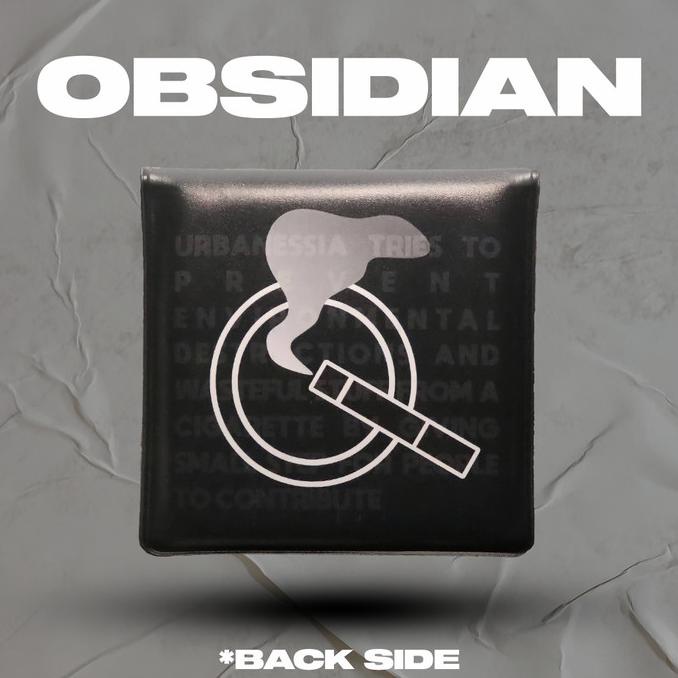 Produk Terbaru Dompet Asbak Portable Fireproof Pvc - Ashpack Black Obsidian