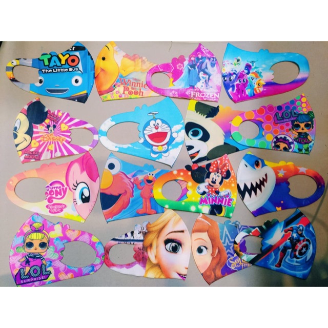 Masker scuba anak karakter