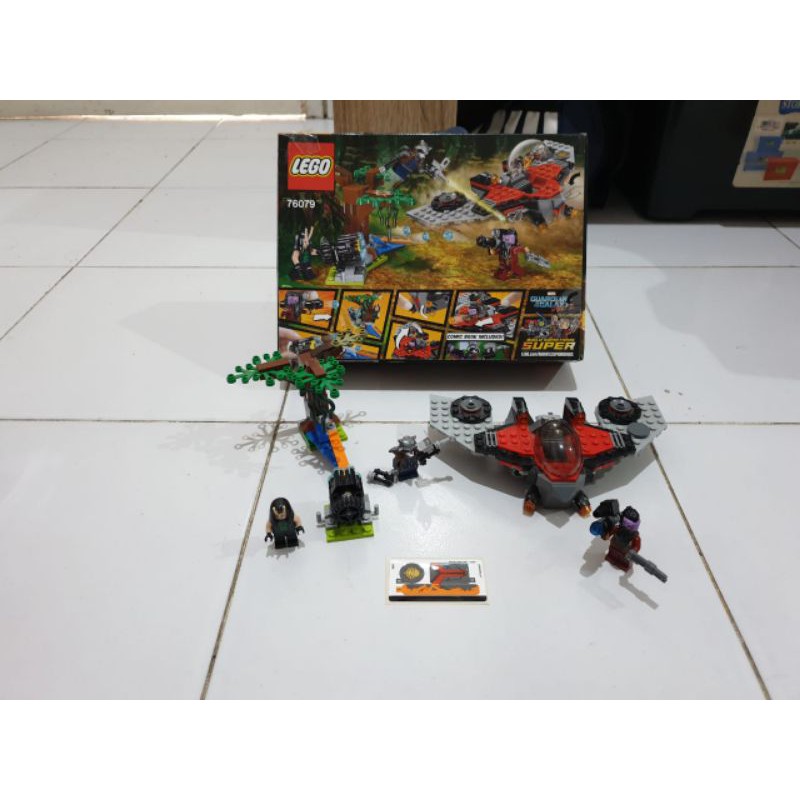 LEGO ORIGINAL SECOND/BEKAS DISPLAY LEGO 76080 Marvel Guardian Galaxy Rocket Mantis Ravager Attack