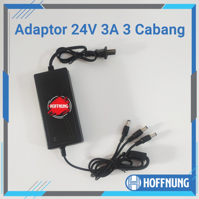 Adaptor 24V 3A Cabang 3 Channel Adapter Mist Maker 3 Ch Mesin Kabut