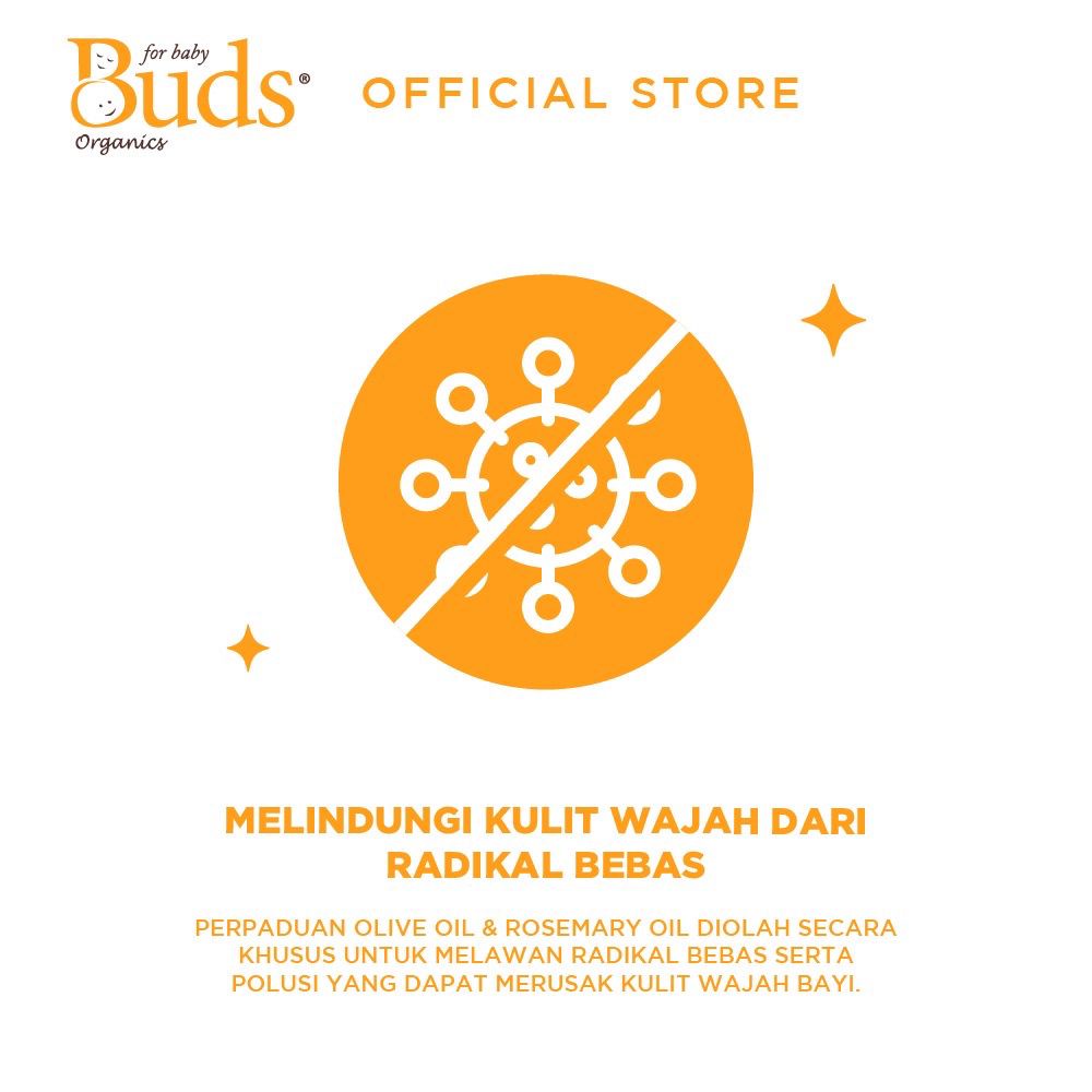 Buds Organics Chubby Chubbs Face Cream - Lotion atau Krim Pelembab Perawatan Kulit Wajah Bayi dan Anak