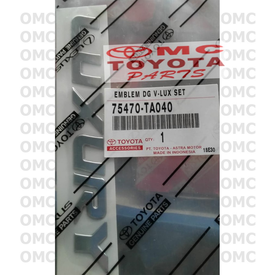 Emblem Logo Toyota Luxury Innova 75470-TA040