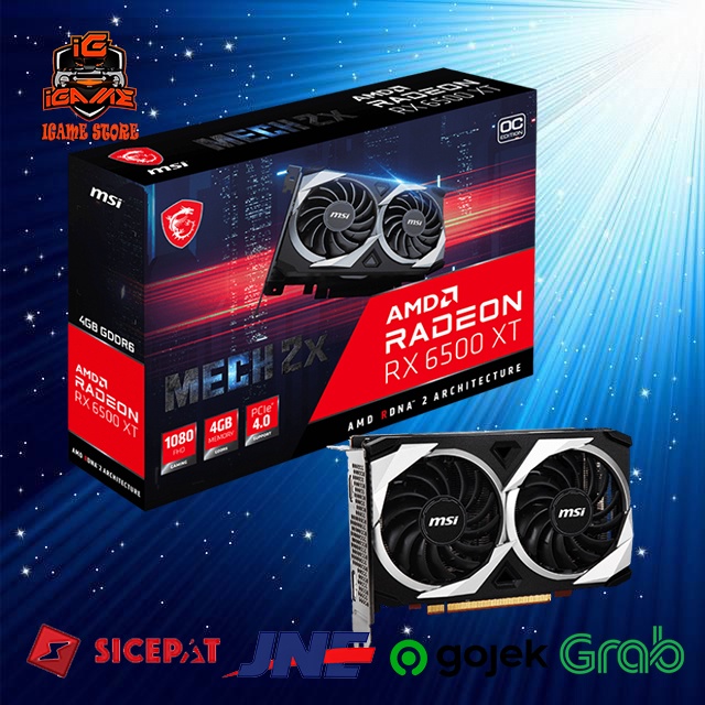 MSI Radeon RX 6500 XT MECH 2X OC 4GB GDDR6 NAMPOL GAN