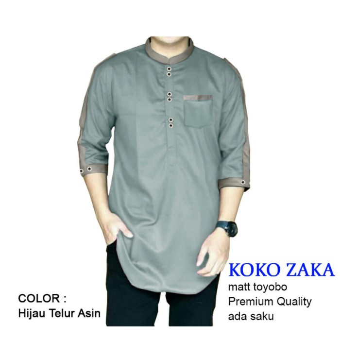 4 Size,7 Warna KOKO ZAKA,Baju Koko Muslim Pria Terbaru,Terkini dan Terlaris