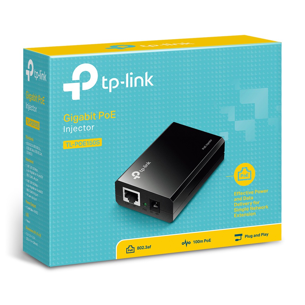 TP-LINK TL-PoE150S Gigabit PoE Injector / TPLINK TL PoE150S ORIGINAL