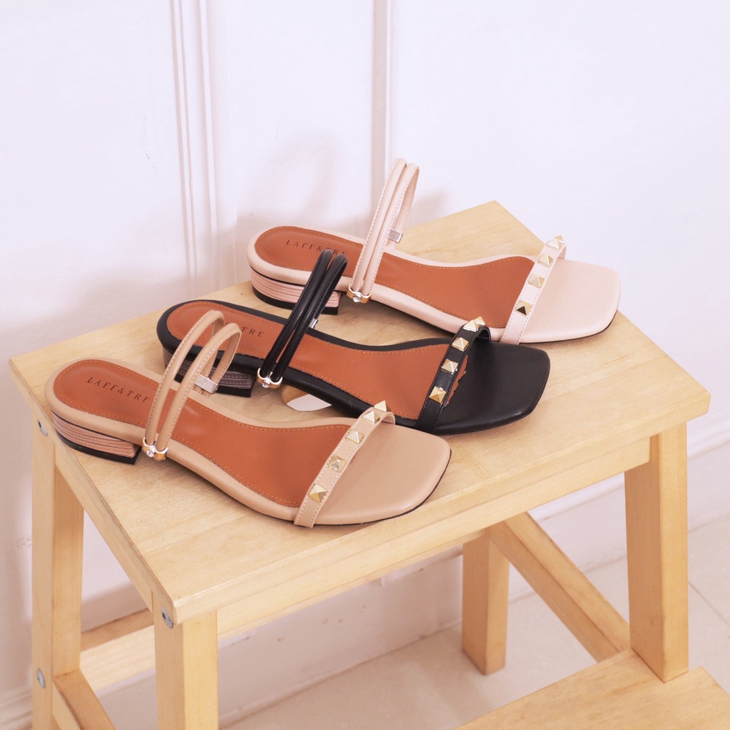 Laffentre Zyva Sandal Wanita Heels 2 Cm