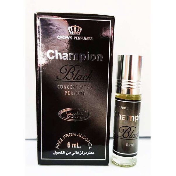 CHAMPION BLACK Parfum DOBHA Kemasan 6ml Minyak Wangi Roll On NonAlkohol
