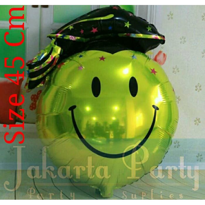 Balon Foil Wisuda / Balon Foil Graduation / Balon Smile Wisuda