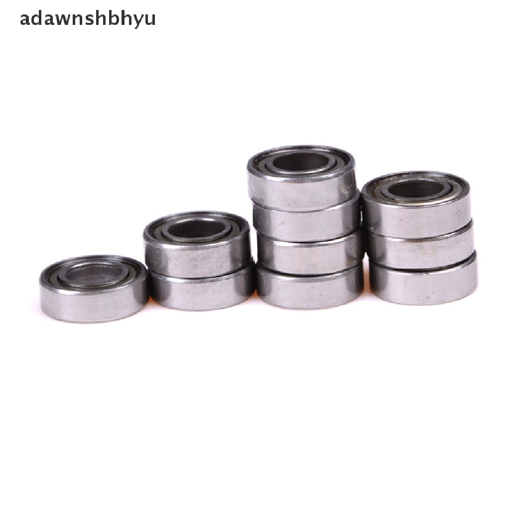 [adawnshbhyu] 10pcs 688ZZ Miniatur Bantalan Bola Logam Ganda Terlindung Ball Bearing 8x16x5mm