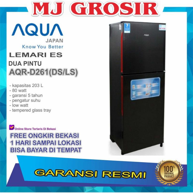 KULKAS AQUA 2 PINTU 203 LITER AQR 261