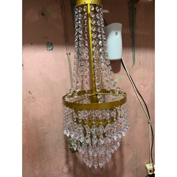 LAMPU KRISTAL RONCE DIAMETER 25CM/1BUAH