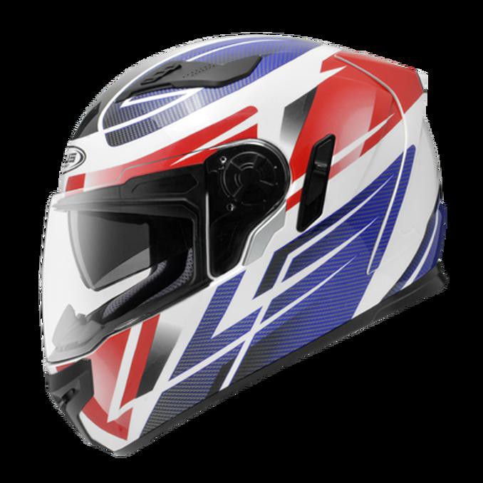 Pengiriman Cepat Helm Zeus ZS813 AN1 White/Blue - Fullface Double Visor PROMO | CUCI GUDANG | ON