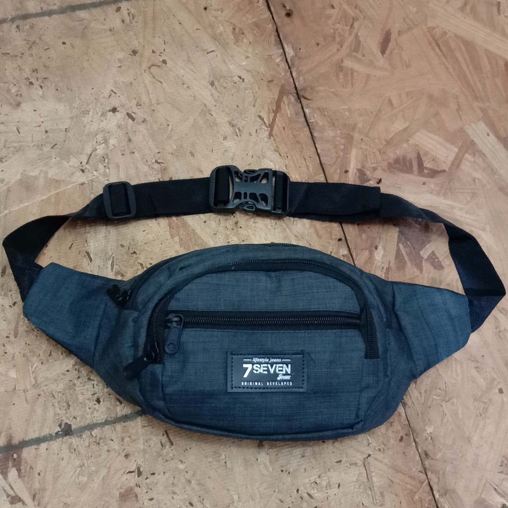 Tas slempang Slingbag / selempang weistbag / waistbag pinggang kanvas