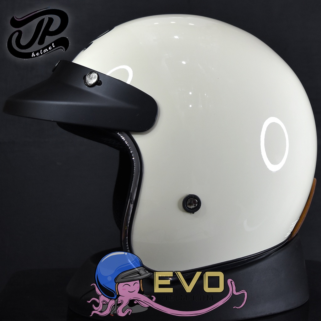 HELM BOGO JP NEW BIGIE_SOLID - CREAM SCOOPY GLOSS/BLACK