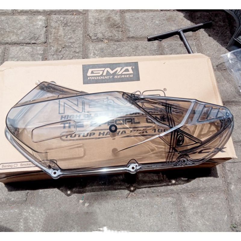 Cover Tutup Filter Hawa New PCX 160 Smoke Transparan