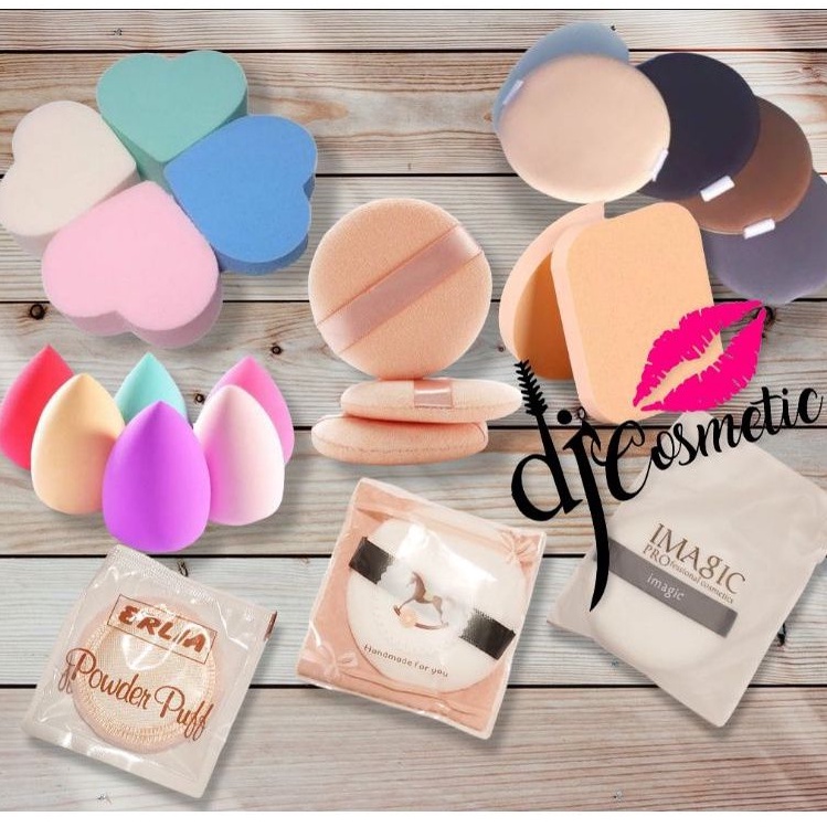 Spon | Spons | Sponge bedak padat | Tabur | Sponge basah Untuk Muka / Wajah | Sponge Cushion untuk Foundation