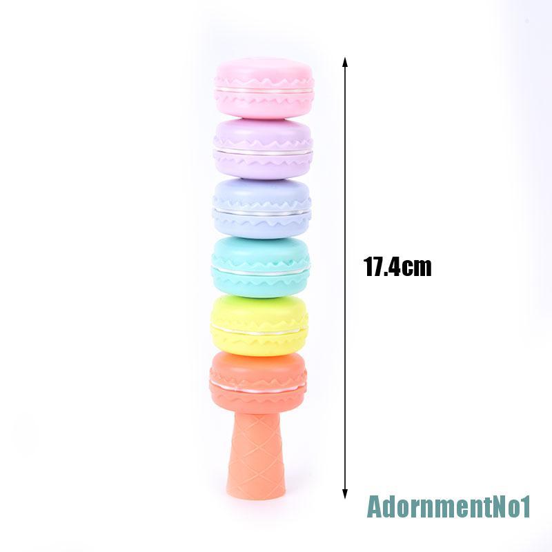 (AdornmentNo1) 6pcs / Set Spidol Highlighter Warna Macaron Fluorescent Untuk Gambar / Dekorasi Kue