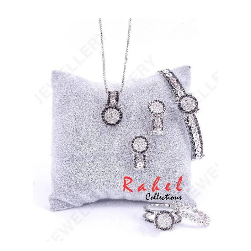 VIER JEWELLERY SET JEWELLERY DIAMOND BLACK STONE