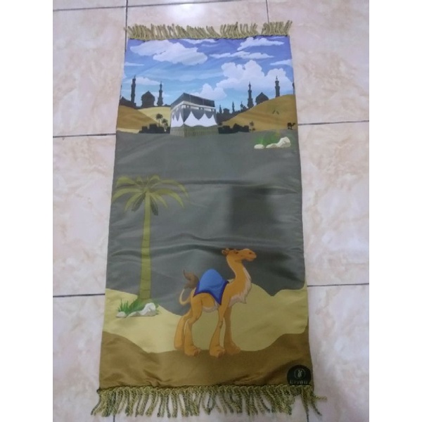 sajadah cowok motif ka'bah