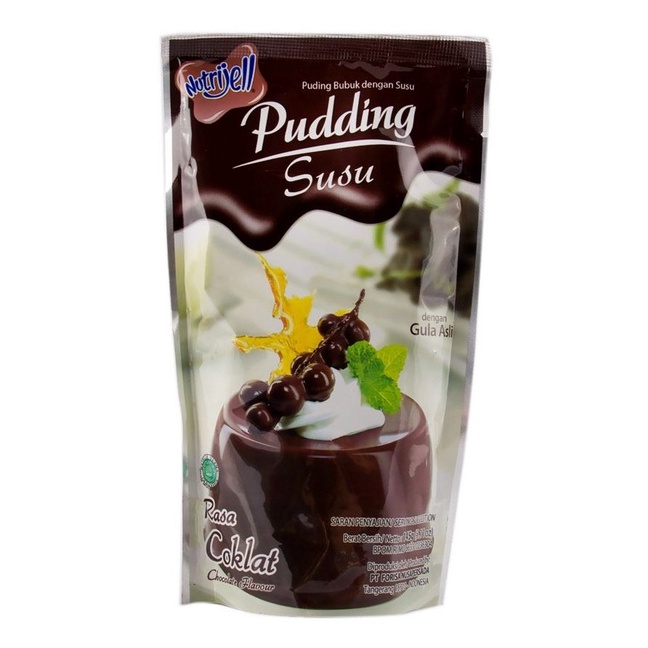 nutrijel PUDING susu rasa COKLAT 145gr