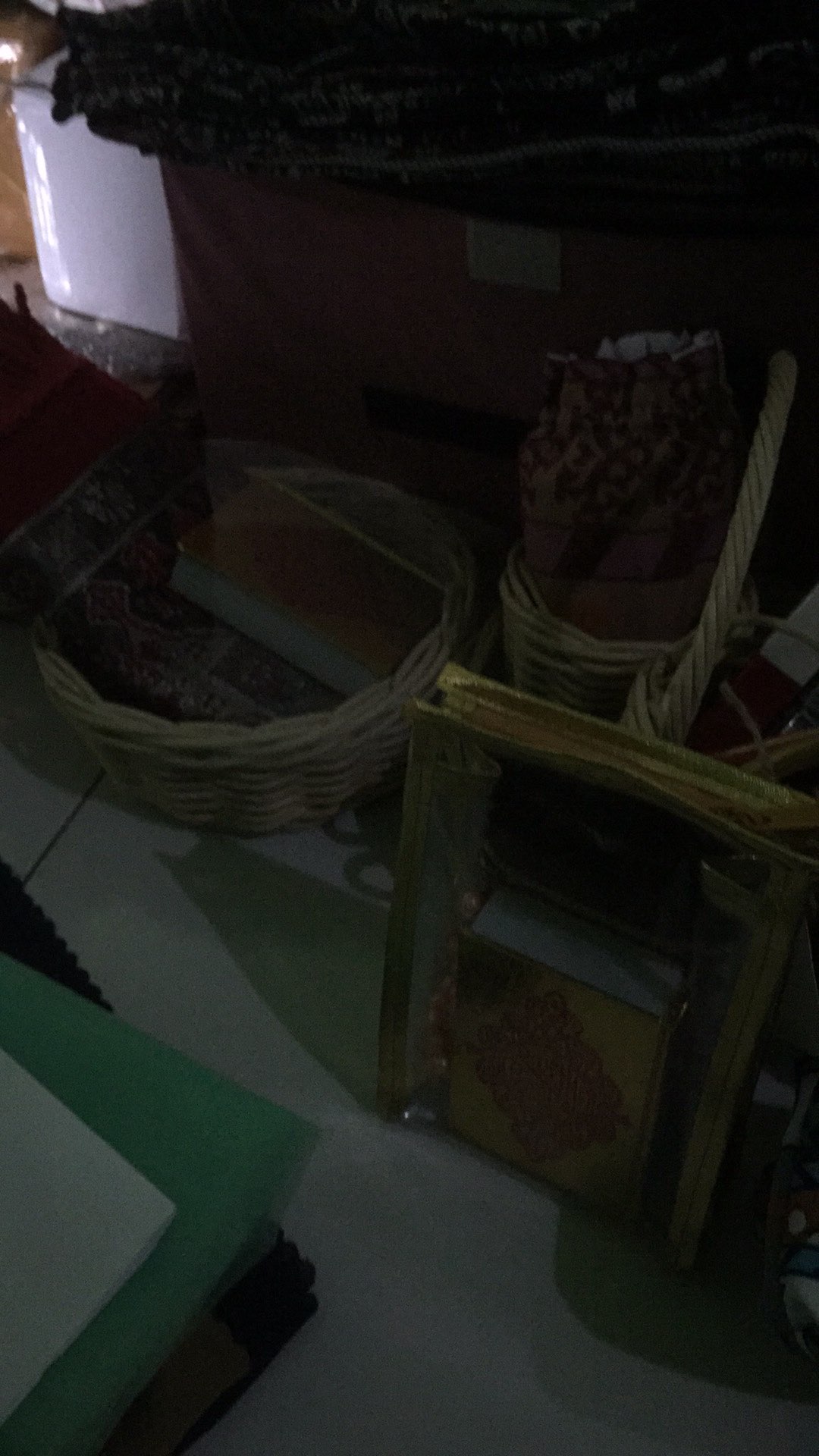 Keranjang Rotan Bulat Hampers/parcel  20x20x7 Cm - Sovenir Murah