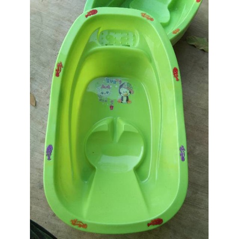 SUNLIFE Bak Mandi Bayi /Baki Bayi Plastik oval warna cerah