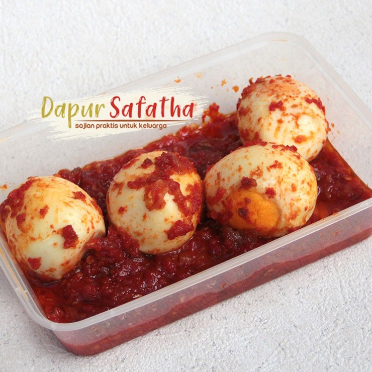 

TELUR/TELOR BALADO ISI 4 / SAMBAL GORENG TELUR NO MSG