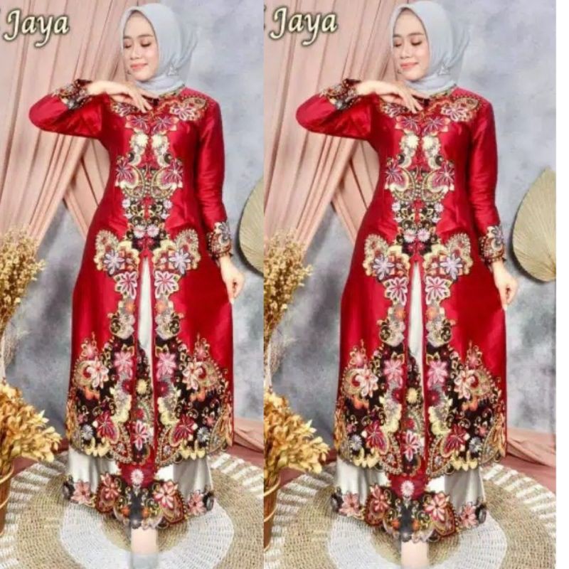gamis tafeta bordir by mekar jaya ofisial