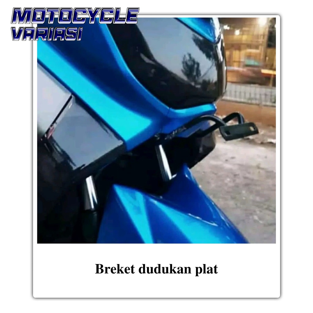 Breket dudukan plat no Nomor Nmax Old/Lama model kumis