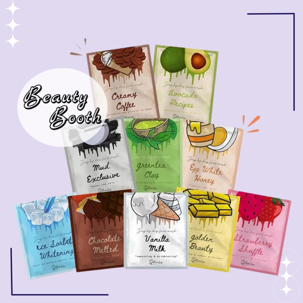 LEA GLORIA Masker Wajah Organik 10gram / 20gram/ 50gram