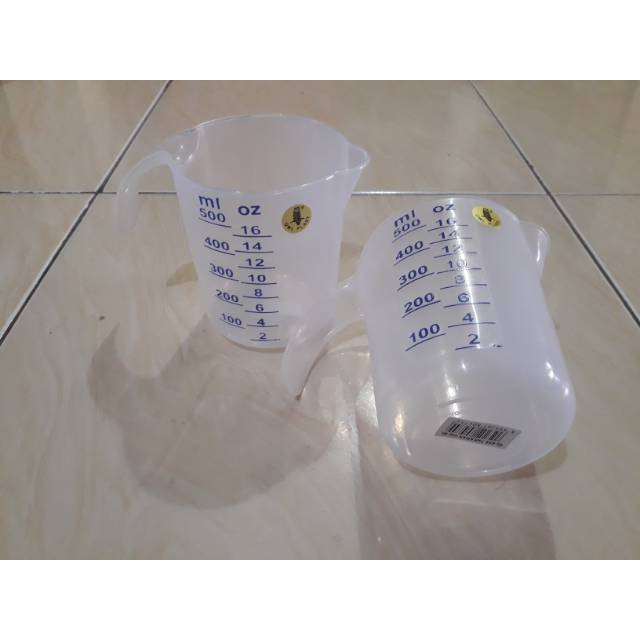 Gelas takar gelas ukur 500 ml, Gelas takar 500ml, Gelas ukur 500ml