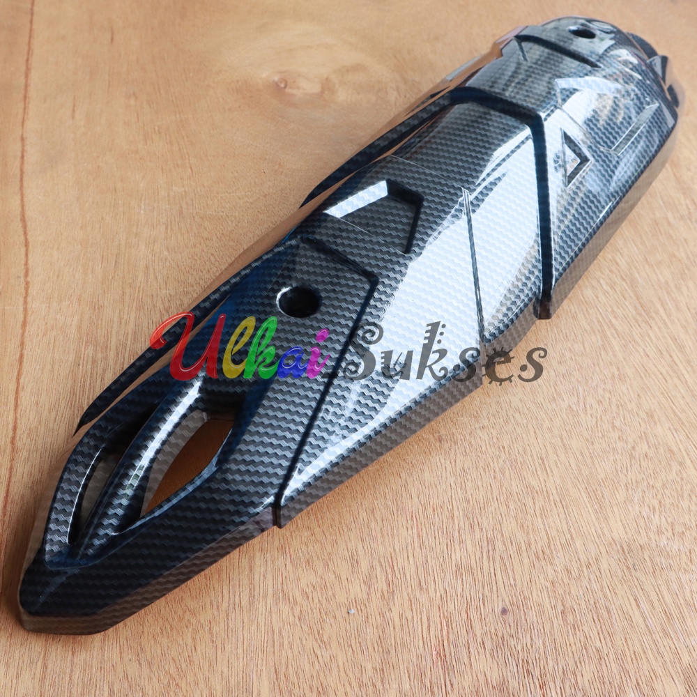 Cover Tameng Tutup Pelindung Knalpot Yamaha Nmax N Max New 2020 Black Karbon NEMO Best Quality GMA Produk Murah