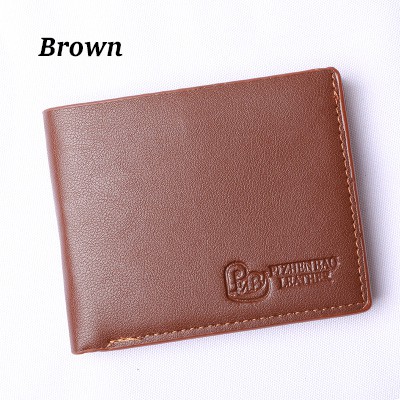 SUPER PROMO New Men's Wallet Short Style Trendy Kasual Simpel PU Leather Wallet Dompet Lipat Pria Murah